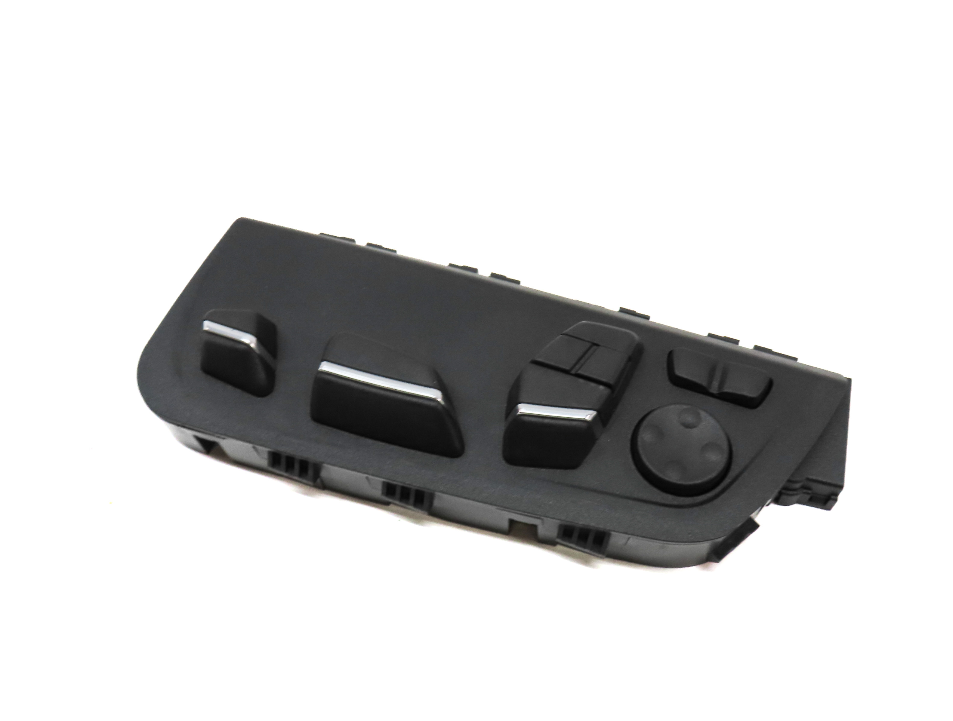 2015 BMW 740Li (F02) FRONT LEFT DRIVER SEAT ADJUST SWITCH w/ LUMBAR (BLACK) — exact item pictured
